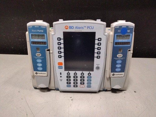 ALARIS PCU 8015 SERIES INFUSION PUMP WITH 8100 SERIES MODULES