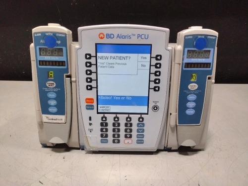 ALARIS PCU 8015 SERIES INFUSION PUMP WITH 8100 SERIES MODULES
