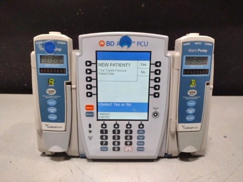 ALARIS PCU 8015 SERIES INFUSION PUMP WITH 8100 SERIES MODULES