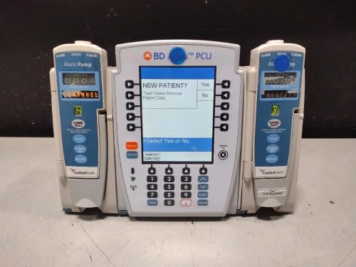 ALARIS PCU 8015 SERIES INFUSION PUMP WITH 8100 SERIES MODULES