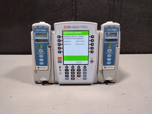 ALARIS PCU 8015 SERIES INFUSION PUMP WITH 8100 SERIES MODULES