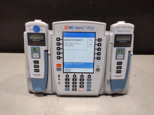 ALARIS PCU 8015 SERIES INFUSION PUMP WITH 8100 SERIES MODULES