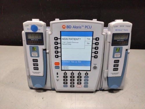 ALARIS PCU 8015 SERIES INFUSION PUMP WITH 8100 SERIES MODULES