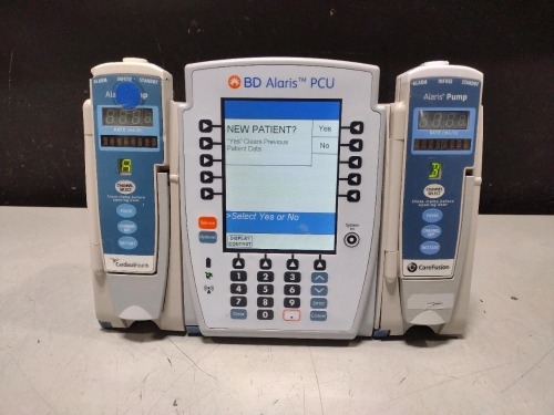 ALARIS PCU 8015 SERIES INFUSION PUMP WITH 8100 SERIES MODULES