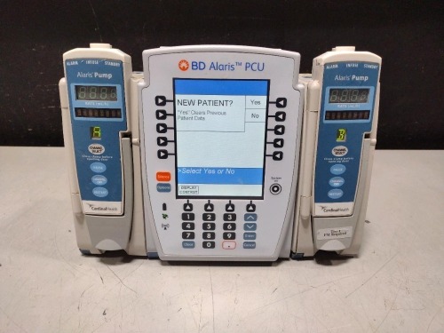 ALARIS PCU 8015 SERIES INFUSION PUMP WITH 8100 SERIES MODULES