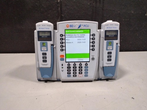ALARIS PCU 8015 SERIES INFUSION PUMP WITH 8100 SERIES MODULES