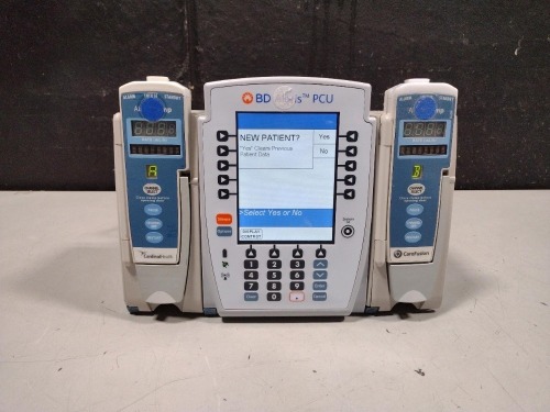 ALARIS PCU 8015 SERIES INFUSION PUMP WITH 8100 SERIES MODULES