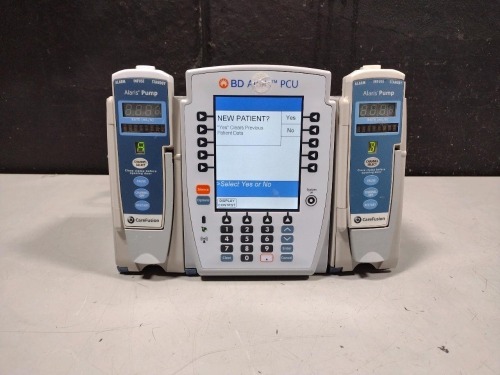 ALARIS PCU 8015 SERIES INFUSION PUMP WITH 8100 SERIES MODULES