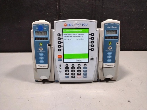 ALARIS PCU 8015 SERIES INFUSION PUMP WITH 8100 SERIES MODULES