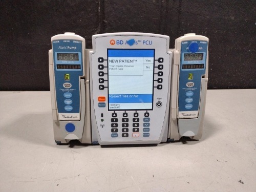 ALARIS PCU 8015 SERIES INFUSION PUMP WITH 8100 SERIES MODULES