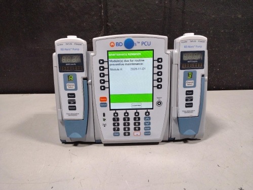 ALARIS PCU 8015 SERIES INFUSION PUMP WITH 8100 SERIES MODULES