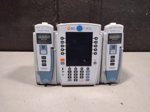 ALARIS PCU 8015 SERIES INFUSION PUMP WITH 8100 SERIES MODULES