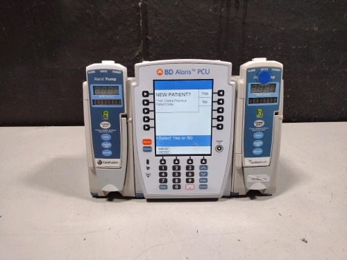 ALARIS PCU 8015 SERIES INFUSION PUMP WITH 8100 SERIES MODULES