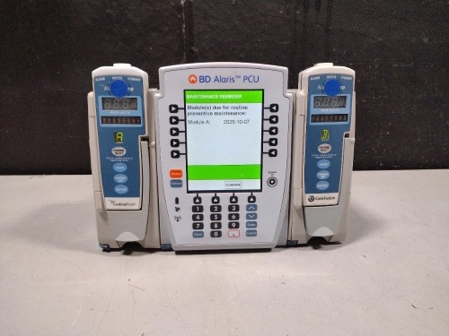 ALARIS PCU 8015 SERIES INFUSION PUMP WITH 8100 SERIES MODULES