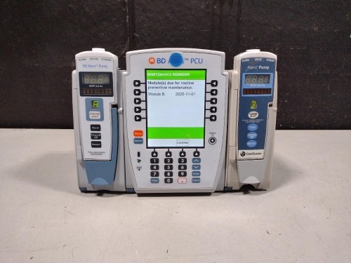 ALARIS PCU 8015 SERIES INFUSION PUMP WITH 8100 SERIES MODULES