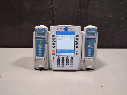 ALARIS PCU 8015 SERIES INFUSION PUMP WITH 8100 SERIES MODULES