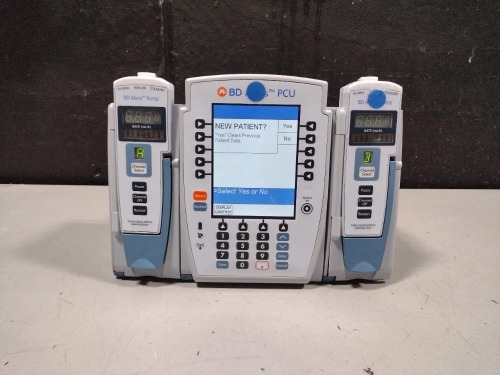 ALARIS PCU 8015 SERIES INFUSION PUMP WITH 8100 SERIES MODULES