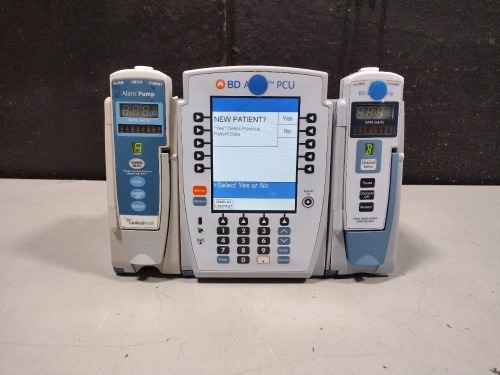 ALARIS PCU 8015 SERIES INFUSION PUMP WITH 8100 SERIES MODULES