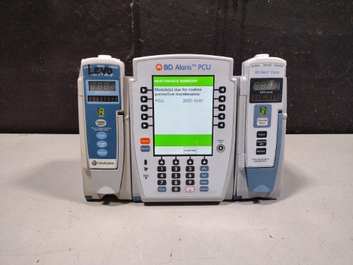 ALARIS PCU 8015 SERIES INFUSION PUMP WITH 8100 SERIES MODULES