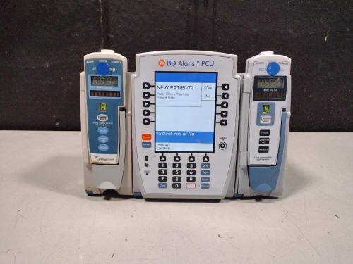 ALARIS PCU 8015 SERIES INFUSION PUMP WITH 8100 SERIES MODULES
