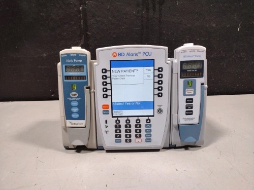 ALARIS PCU 8015 SERIES INFUSION PUMP WITH 8100 SERIES MODULES