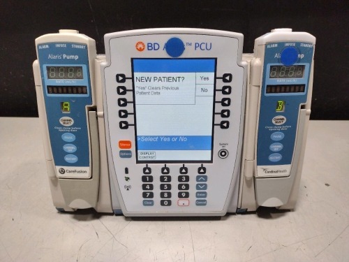 ALARIS PCU 8015 SERIES INFUSION PUMP WITH 8100 SERIES MODULES