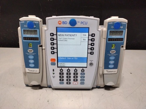 ALARIS PCU 8015 SERIES INFUSION PUMP WITH 8100 SERIES MODULES