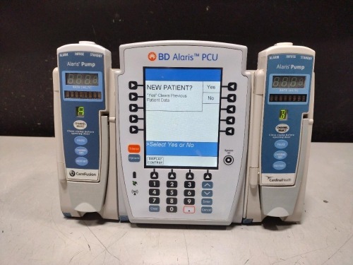 ALARIS PCU 8015 SERIES INFUSION PUMP WITH 8100 SERIES MODULES