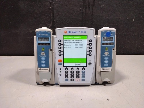 ALARIS PCU 8015 SERIES INFUSION PUMP WITH 8100 SERIES MODULES