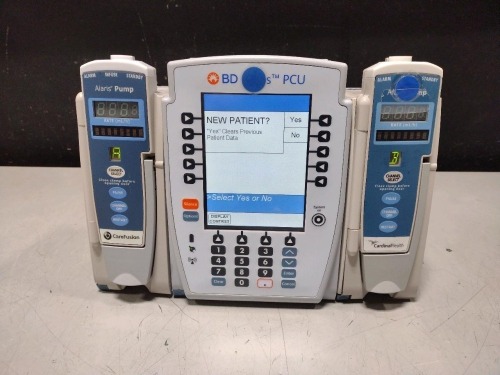 ALARIS PCU 8015 SERIES INFUSION PUMP WITH 8100 SERIES MODULES