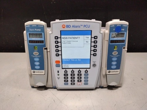 ALARIS PCU 8015 SERIES INFUSION PUMP WITH 8100 SERIES MODULES