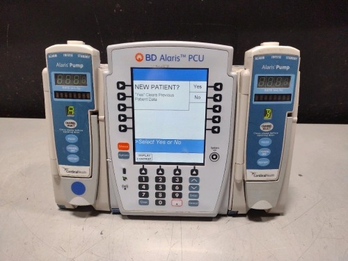 ALARIS PCU 8015 SERIES INFUSION PUMP WITH 8100 SERIES MODULES