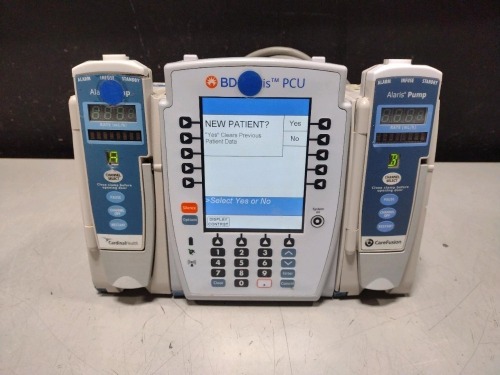ALARIS PCU 8015 SERIES INFUSION PUMP WITH 8100 SERIES MODULES