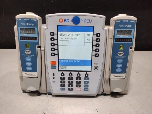 ALARIS PCU 8015 SERIES INFUSION PUMP WITH 8100 SERIES MODULES