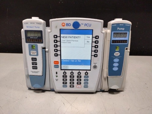 ALARIS PCU 8015 SERIES INFUSION PUMP WITH 8100 SERIES MODULES