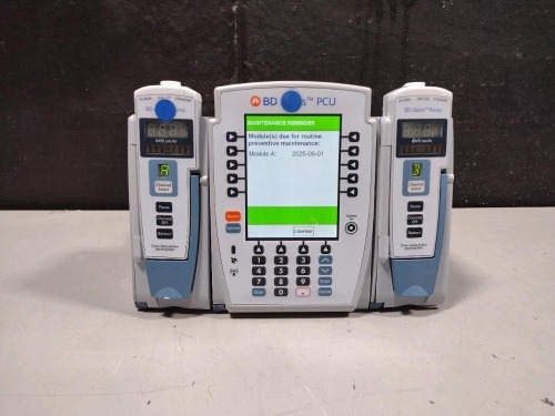 ALARIS PCU 8015 SERIES INFUSION PUMP WITH 8100 SERIES MODULES