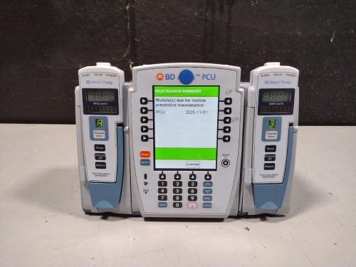 ALARIS PCU 8015 SERIES INFUSION PUMP WITH 8100 SERIES MODULES