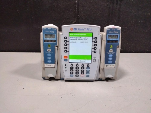 ALARIS PCU 8015 SERIES INFUSION PUMP WITH 8100 SERIES MODULES