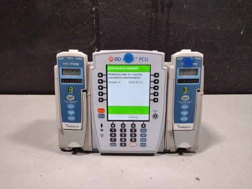 ALARIS PCU 8015 SERIES INFUSION PUMP WITH 8100 SERIES MODULES