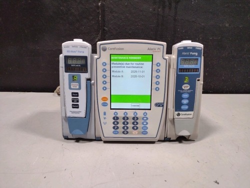 ALARIS PC 8015 SERIES INFUSION PUMP WITH 8100 SERIES MODULES