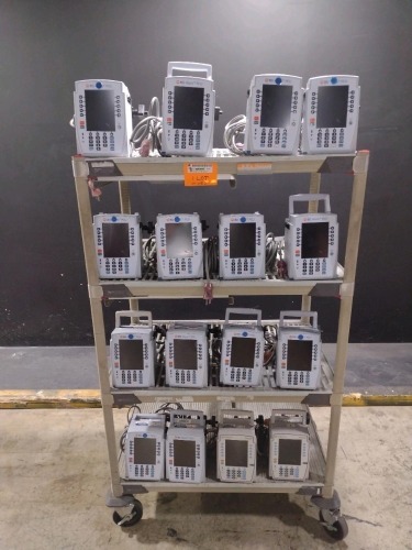 LOT OF (14) ALARIS PCU 8015 SERIES & (2) PC 8015 SERIES INFUSION PUMPS