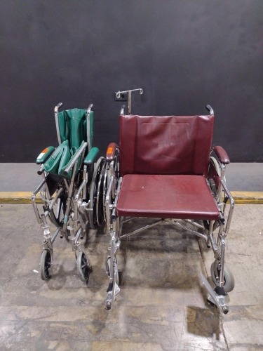 LOT OF (2) WHEELCHAIRS