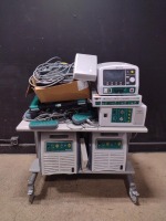 ST JUDE CART TO INCLUDE (2) ENSITE VELOCITY EE3000 AMPLIFIER, EP-4 CARIAC STIMULATOR, WORKMATE CLARIS, ENSITE PRECISION LINK, CLARIS CI MODULE