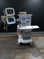 DATEX-OHMEDA AESPIRE VIEW ANESTHESIA MACHINE WITH (7.00 SOFTWARE VERSION), INTELLIVUE MP50 PATIENT MONITOR & INTELLIVUE G5-M1019A GAS MODULE