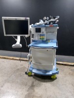 DRAGER FABIUS GS PREMIUM ANESTHESIA MACHINE WITH (3.37A SOFTWARE VERSION, VOLUME CONTROL, PRESSUE CONTROL, PRESSURE SUPPORT, SIMV/PS, MAN SPONT) & INFINITY C700 PATIENT MONITOR