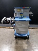 DRAGER FABIUS GS ANESTHESIA MACHINE WITH (3.37A SOFTWARE VERSION, VOLUME CONTROL, PRESSURE CONTROL, PRESSURE SUPPORT, SIMV/PS, MAN SPONT)