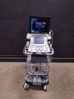 GE VIVID E9 ULTRASOUND MACHINE WITH 4 PROBES (4V-D, M5SC-D, 6S-D, 12S-D) (SERIAL# VE92677) (DOM: 11/2001)