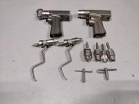STRYKER SYSTEM 6 POWER INSTRUMENT SET TO INCLUDE: 6205 DUAL-TRIGGER ROTARY DRILL, 6208 SAGITTAL SAW HANDPIECES & ATTACHMENTS