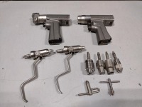 STRYKER SYSTEM 6 POWER INSTRUMENT SET TO INCLUDE: 6205 DUAL-TRIGGER ROTARY DRILL, 6208 SAGITTAL SAW HANDPIECES & ATTACHMENTS