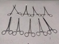 LOT OF HEANEY HYSTERECTOMY FORCEPS